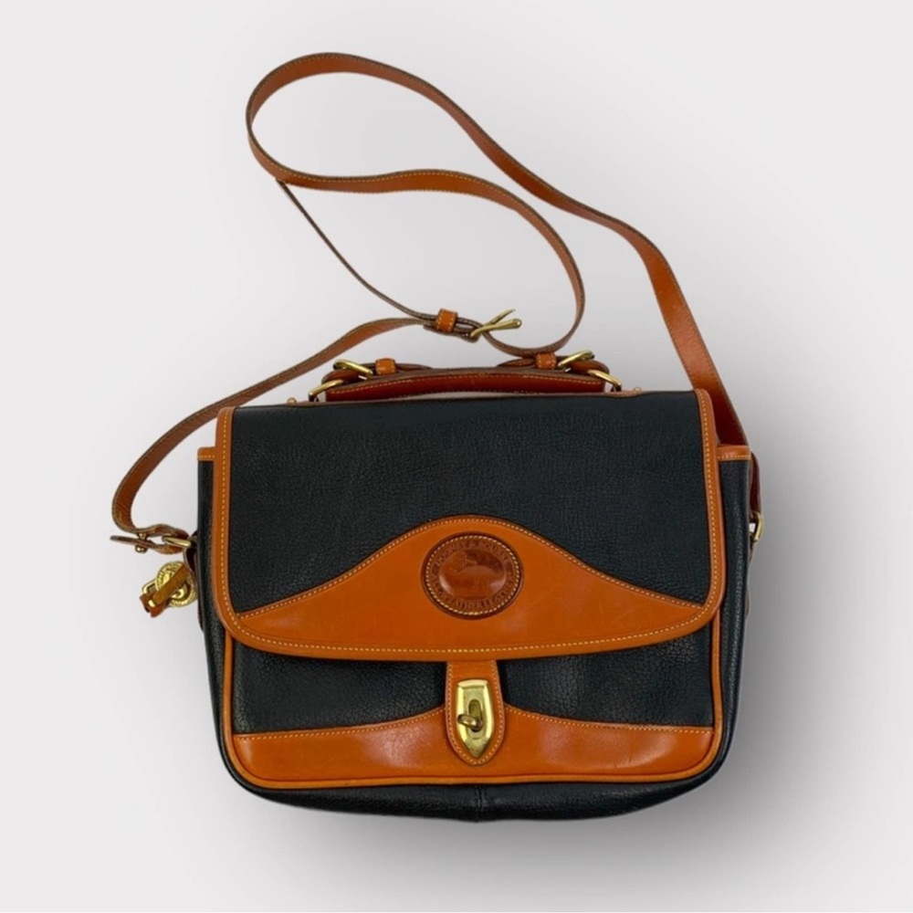 Dooney & Bourke Vintage Carrier Leather Trim Satchel
